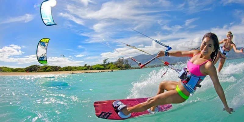 kitesurfing